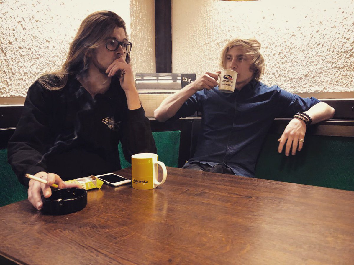 induction_off's tweet photo. Currently we are preparing for the rhythm guitar and vocal recordings, while Denny and Eike are editing the already recorded material. The edits sound very nice so far! #induction #metal #recording #timhansen #hansen #martinbeck @theMartinBeck https://t.co/yrK80yVYdM