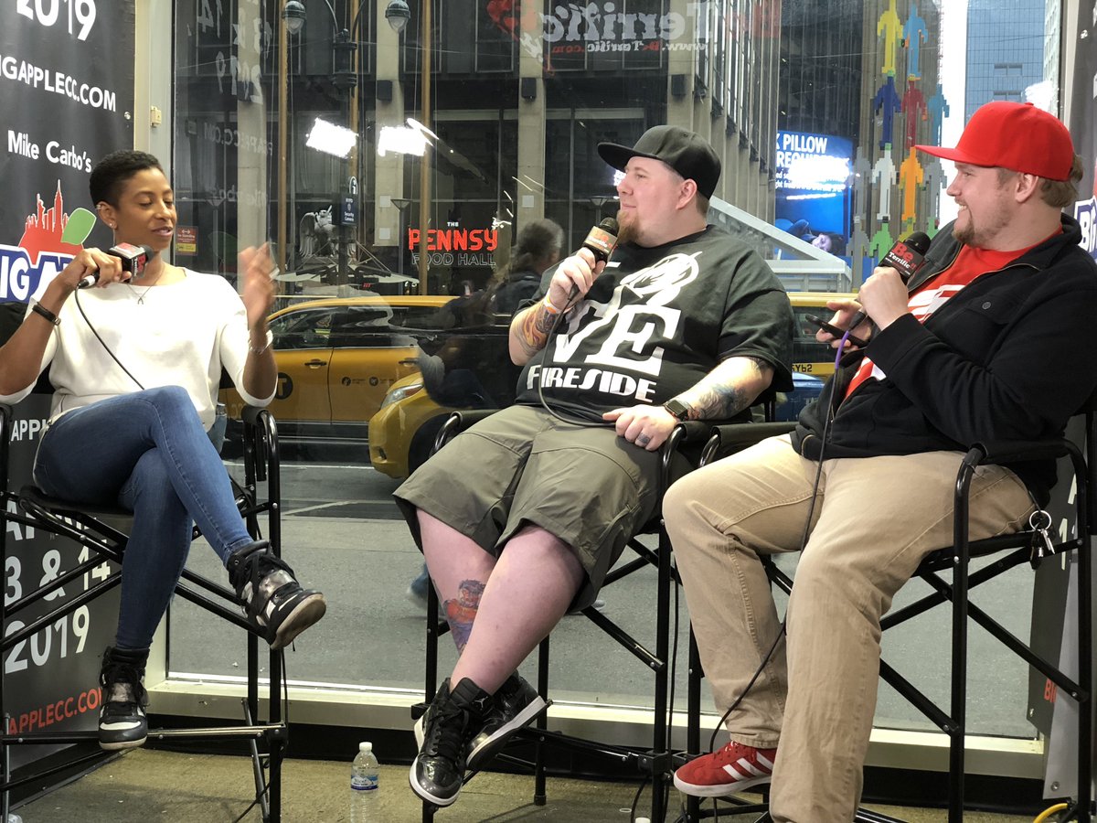 BeTerrificTV's tweet photo. @Jenel_Stunts from @theblackpanther is live on BeTerrific!!
@bigapplecomicon @BeTerrificTV @OGPodcasts @FiresideCrew @SomeBeardy2Love #geeks #comiccon #bigapplecomiccon #beterrific #storytelling #comics #comicbooks #comicart https://t.co/irclRgV6mh