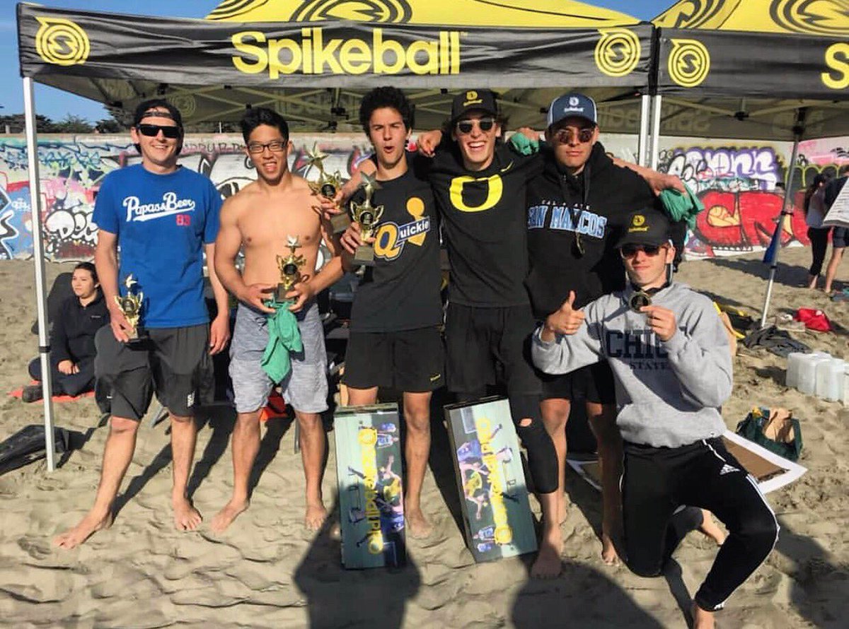 SCRoundnet's tweet photo. Congratulations to the #RegisteredSetOffenders (David Lai/Evan Ditmars - Left) who represented #SantaCruz and finished 2nd in the #IntermediateDivision at 2018 #SanFranciscoTourStop! Well deserved! #SpikeballPro #Spikeball #SantaCruzRoundnet #Roundnet #JoinTheMovement https://t.co/uENwRFl29p