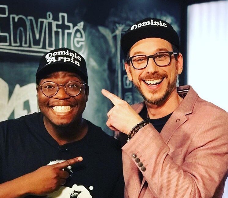 kevinraphael21's tweet photo. Ce soir, à @VlogTVA avec mon ami @DominicArpin. #DASwag!!!!! https://t.co/e4W7MLA9ba