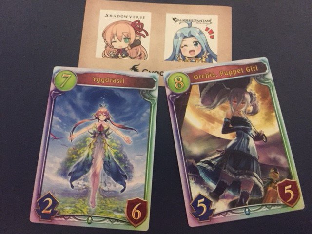 Shadow_Nexus's tweet image. The Shadow Nexus is now on twitter-- let's celebrate with a giveaway!🎉 Win EXCLUSIVE Ochris &amp;amp; Yggdrasil promotional cards + stickers by retweeting and following us to enter! Winner will be randomly selected on 4/22 @shadowversegame #shadowverse