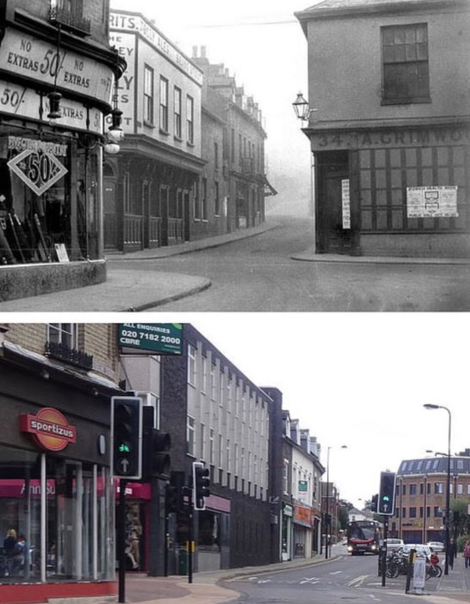 Arch_Revival_'s tweet photo. "progress"

Same corner - 50 years apart.

Homely streets with family shops and handsome facades replaced by traffic lanes, chain stores and drab design.

#Ipswich #England #Ugliness #Modernism https://t.co/gYzlbLSkRE