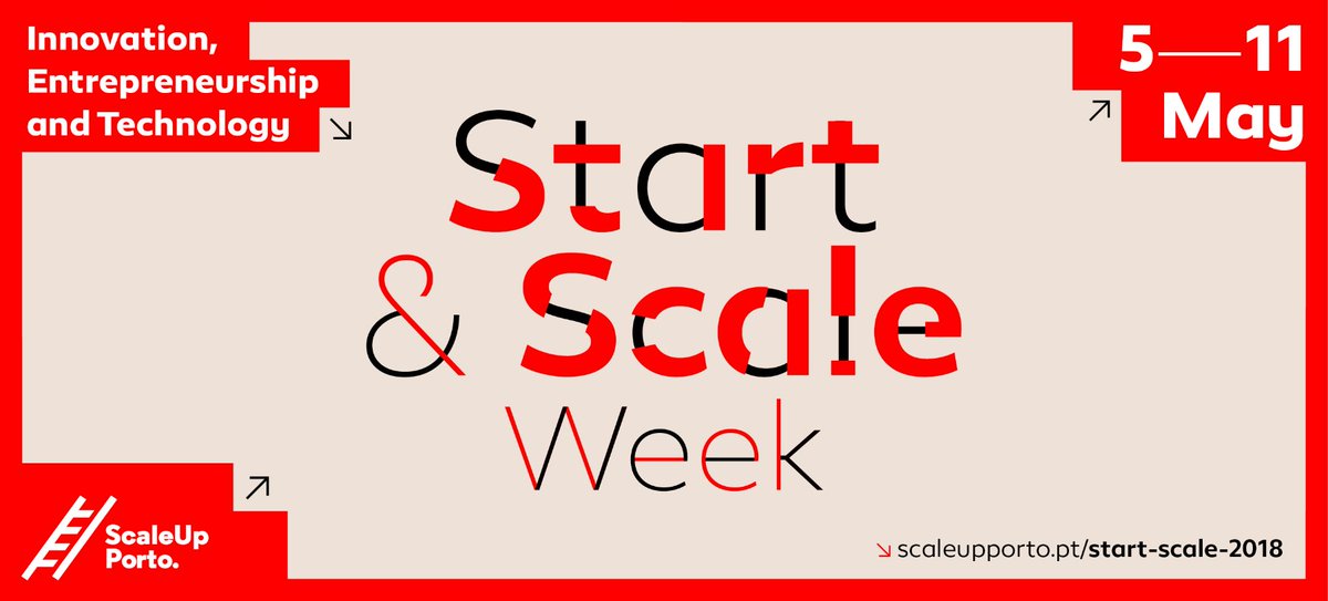 scaleupporto's tweet photo. Start &amp; Scale Week is back! This is all about entrepreneurship, innovation and technology! 5 to 11 May in Porto > https://t.co/2OWk7p9fXN #scaleupporto #startscale2018 https://t.co/9W89UyHC1X