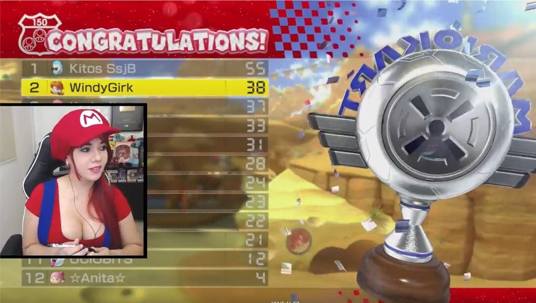 WindyGirk's tweet photo. Gracias por ver el #YTMKGrandPrix 🍄🏆Me divertí mucho y también me amargué por problemas de conexión😡🤣A pesar de eso logré entrar a la final de los 12 más pro🏎🏆Al final quedé en puesto 11 de 33🤷🏻♀️Me irá mejor la próxima!Felicidades a todos los youtubers👻Sorry haters😉 https://t.co/67bFifFrZo