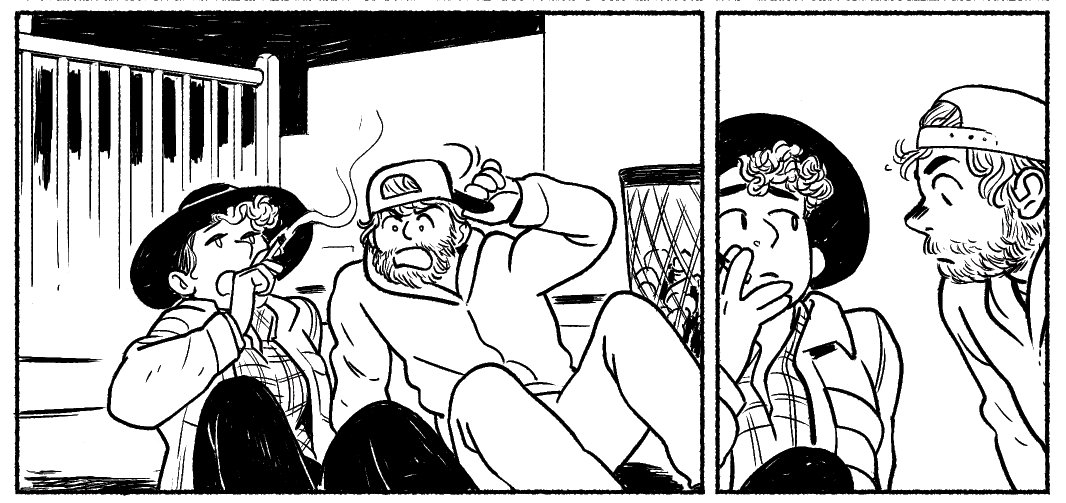 working on a new short romance comic for #hanadokikira volume 2!! can't wait for you all to meet these two softies. 