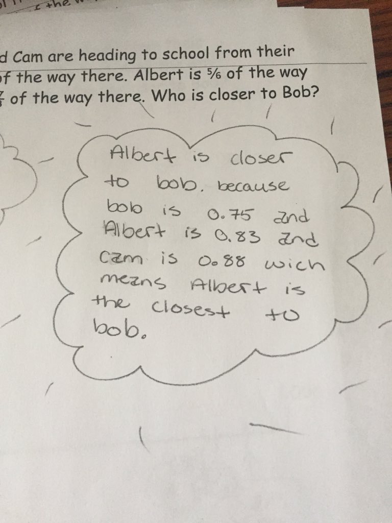 kerapotts's tweet photo. When your students are so excited about math they draw their excitement on the page and then thanks you! #wedidit #grit #consolidationiskey #scdsbmath #grade5 @ShantyBayPS @scdsbmath @HCzarnotaTL https://t.co/hT0JYLpAc9