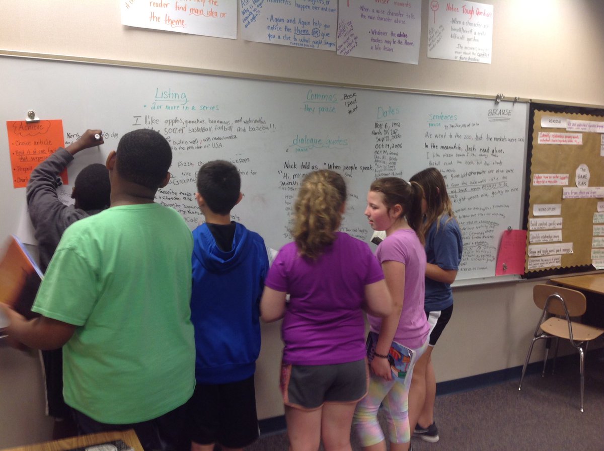 udgibson's tweet photo. Ss use text to collect ways to use a comma and find categories that sort by rule or topic!  Lots of new thinking and questioning! https://t.co/YVQUfwF6Bt