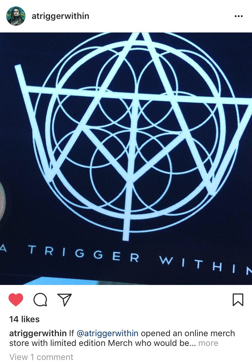 JimmyTrigger's tweet photo. If @atriggerwithin opened an online merch store with limited edition Merch who would be interested!? Hmmmmmmm... 🤔 #ATW #aTriggerWithin #SynthSoakedAnthemMetal #ATW https://t.co/3revD4gXBE