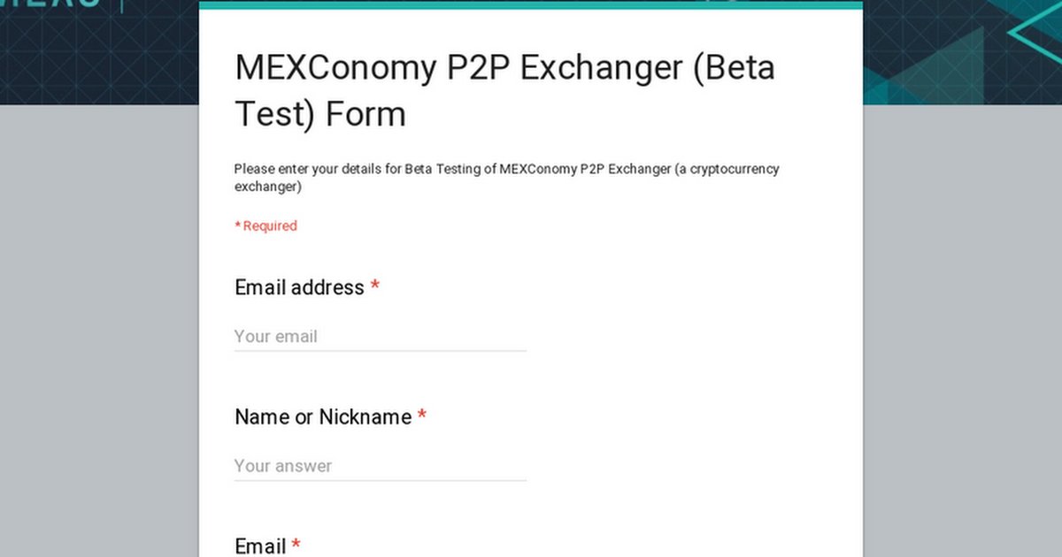 mexc_life's tweet photo. P2P EXCHANGER : BETA TEST
Hello everyone,
You are cordially invited to join our P2P Exchanger Beta Test. But first you need to register. Click the link.
Please share. Thanks for participating!
LINK:
https://t.co/ulrGpjF4XK
#mexconomy #betatest #test #beta #p2p #exchanger #UAT https://t.co/gEGAq1uABi