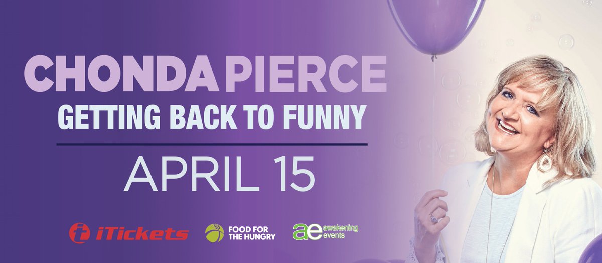 TheCenterFTArts's tweet photo. Only a few tickets remain for Chonda Pierce tonight at 7:00 pm.  Go to https://t.co/4OGcZfNuDB to purchase tickets now! https://t.co/5mrS7290u2