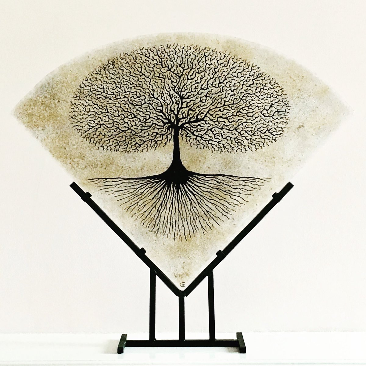 ‘Suspended’ - one of my Tree glass sculptures currently at @chalkgallery for six weeks.