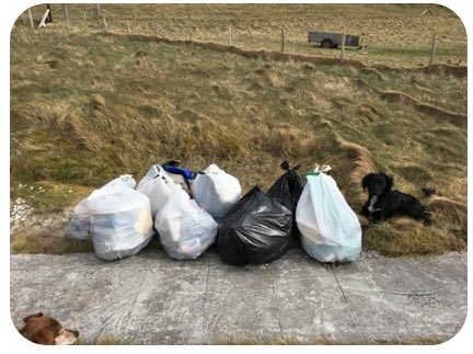 BeairteasBarra's tweet photo. More #plastic clearing. Seamus and Orla did an amazing job in #Castlebay clearing 50kg and Sandy and Adrienne did a great job on #Sealbay clearing 46kg. @CleanUpScotland #barra #OuterHebrides @CleanCoastOH https://t.co/4AUH2jenvV