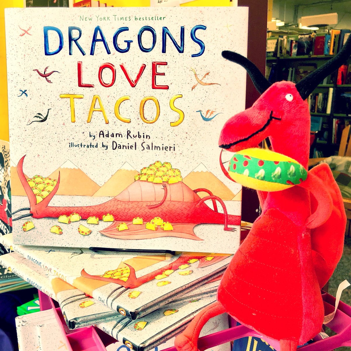 BookBinCorv's tweet photo. As we all know, the way to lure dragons is with tacos.
You may not know, however, that we will have a Dragons Love Tacos themed baby onesie available at The Book Bin starting on April 28th for #IndependentBookstoreDay!
#BookBinEvents https://t.co/lDMO5QGtwT
