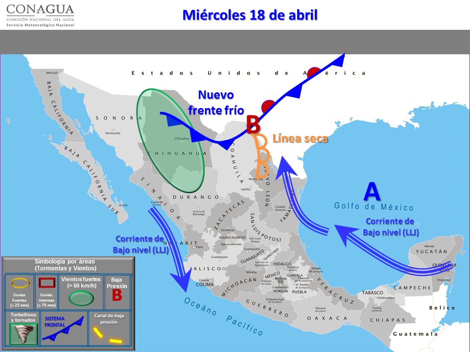 PCcoahuila's tweet photo. A partir de este martes una #LíneaSeca y la aproximación de un nuevo #FrenteFrío generarán en #Coahuila potencial de desarrollo de #VientoFuerte mayor a 50km/h  https://t.co/D1yJOZrPEw https://t.co/d48iWhlo0K