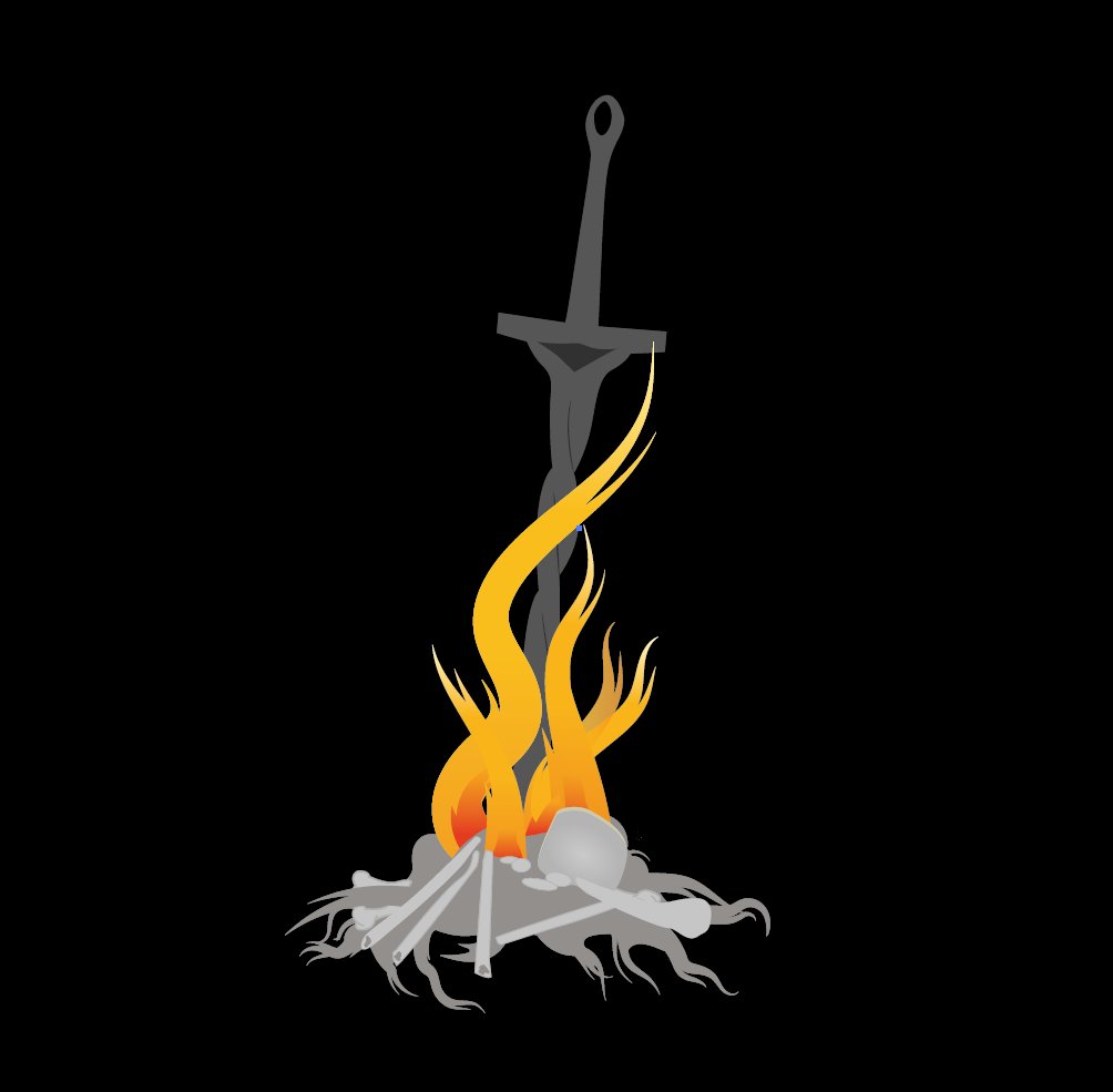 SPB_Design's tweet photo. Souls Bonfire T-Shirt.  Finding a Bonfire after somehow dodging death is one of the greatest sights in all gaming. https://t.co/u2WISAOkW2 via @zazzle #DarkSouls #Gaming #souls https://t.co/WUlZco0ShF
