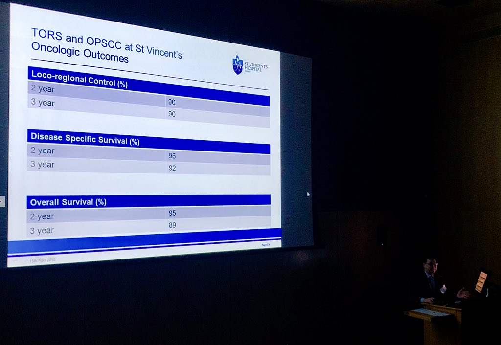 Presentation done <a href="/PennMedicine/">Penn Medicine</a> Now everyone understands a bit more about TORS and oropharyngeal cancer in Australia. #transoral #HeadandNeck #roboticsurgery @SVHSydney <a href="/svphs/">St Vincent's Private</a>