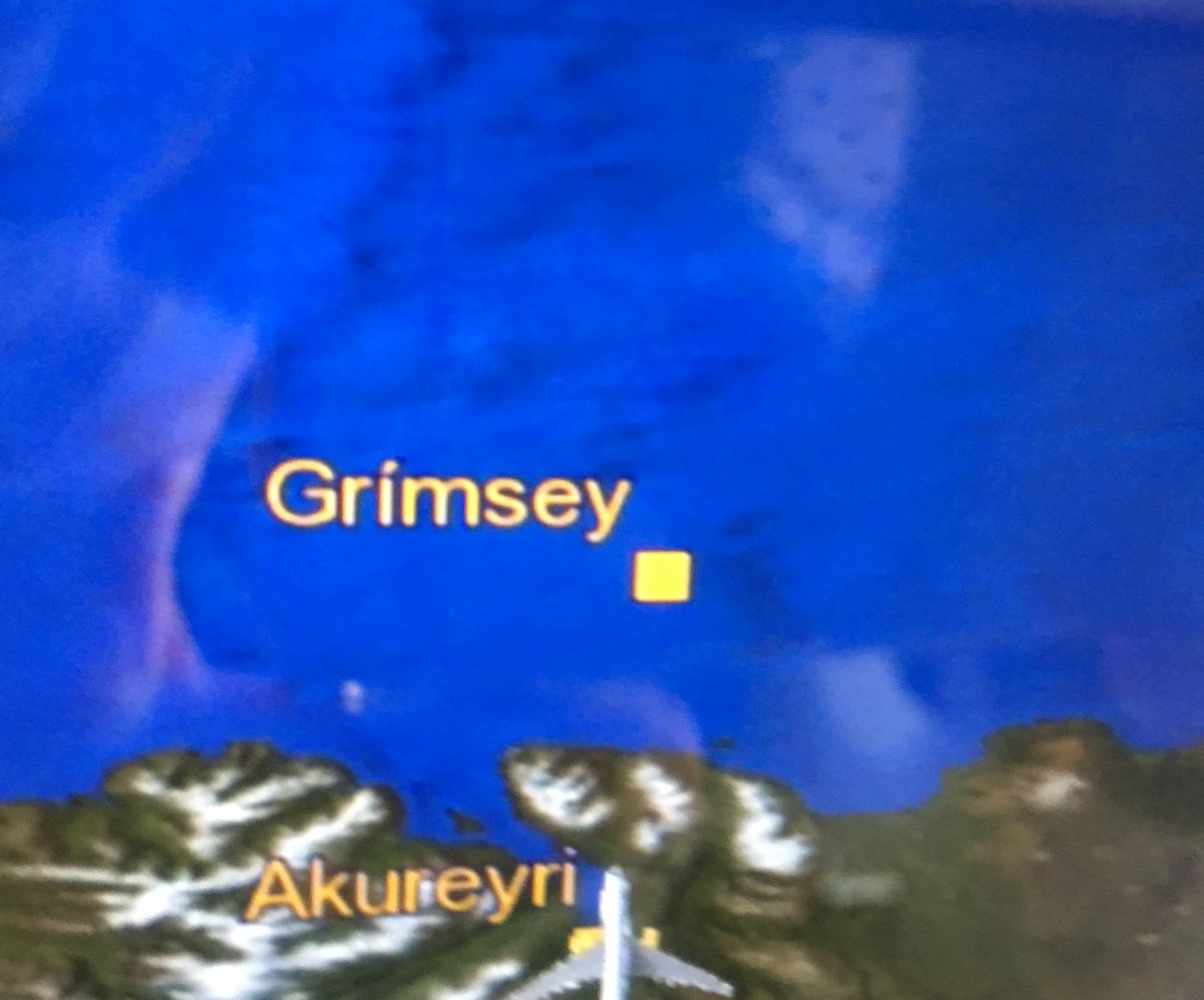TravelEdNigel's tweet photo. Reassuringly, there is a place in the world called Grimsey. Next on the wishlist is Bitcrapsey #placenames #plane #movingmap https://t.co/m9973I2fVy