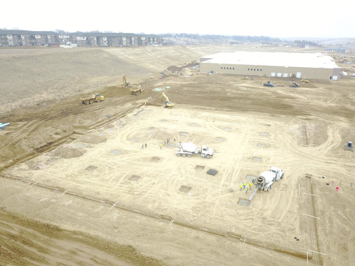 liteform's tweet image. The pad for the new Sioux City @HobbyLobby is prepped and ready for footings, followed by the #LiteForm 6&quot; stem walls. We will post footage of the project as it is being built so FOLLOW us for updates. #ICFf #TheBestWayToBuild