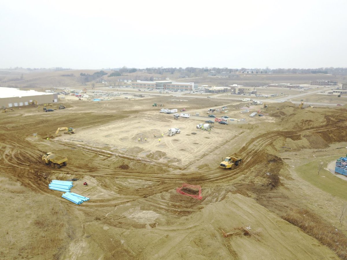 liteform's tweet image. The pad for the new Sioux City @HobbyLobby is prepped and ready for footings, followed by the #LiteForm 6&quot; stem walls. We will post footage of the project as it is being built so FOLLOW us for updates. #ICFf #TheBestWayToBuild