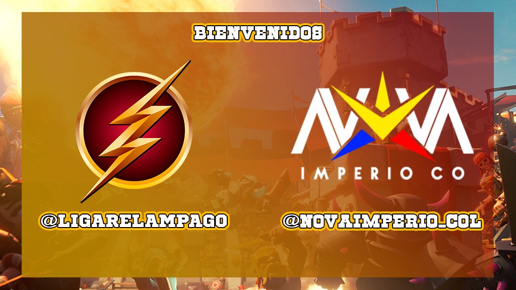 ⚡️ EQUIPO CONFIRMADO DE ESTA SEGUNDA EDICION ⚡️

Bienvenidos los jugadores de @NovaImperio_Col 

Llegan uno de los mejores equipos competitivos de Colombia, son de Nova y vienen a por todo en la segunda edicion de la liga relampago

⚡️ Muchos Exitos ⚡️