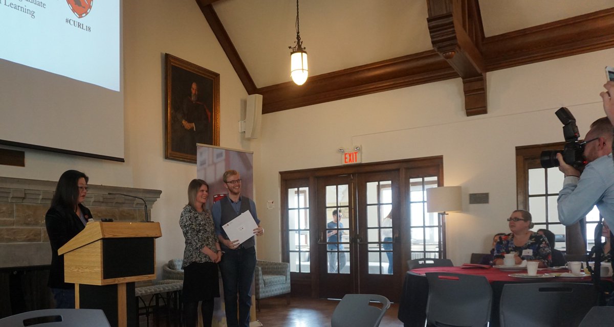 HistoryHuron's tweet photo. Cameras flashing last week #CURL18 for Patrick (Public History RA & CURL Fellow); @ThatMattPatt (British History Travel Award '18); Emma (CURL Fellow); Evin (CURL Fellow) & Tom, Community History Intern '18 @HistoryHuron @neilorford1 @HuronResearch Amazing work @huronatwestern https://t.co/H12ej76GU7