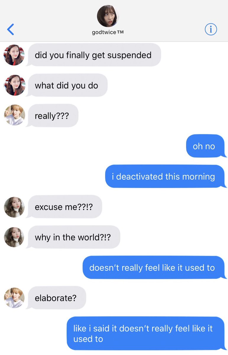 The girls walked back to the dorms which only took about 10 minutes. Going in she saw Chaeyoung already sleeping, she quickly decided to text her girlfriend. She wanted to find out what was going on.