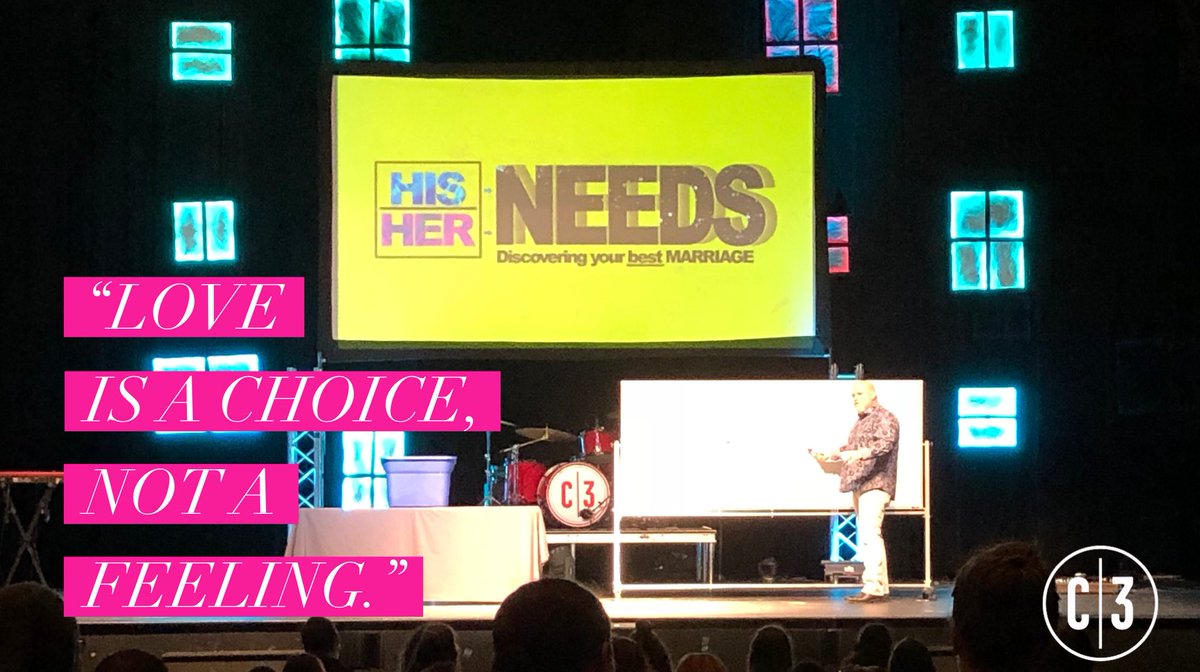 ourC3's tweet photo. Make the choice! Sometimes it won’t be easy but it will be worth it. Couples in great marriages put each other first by going first
in an effort to be last. Join us next Sunday again for “His Needs Her Needs”. https://t.co/VjFeLN7JVt
