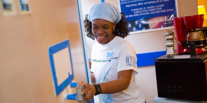 LockheedMartin's tweet photo. This #NationalVolunteerWeek we salute our 2,400+ employees honored with a President’s Volunteer Service Award for their work in 2017. See their impact: https://t.co/2LT5XgpRcW https://t.co/nJDMCOHlkR