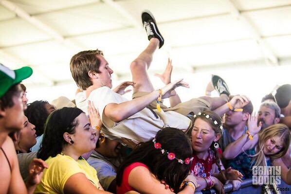 Coachella season means it’s time to bring back this picture from when Title Fight played before a bunch of indie/edm artists and no one was prepared except this guy.