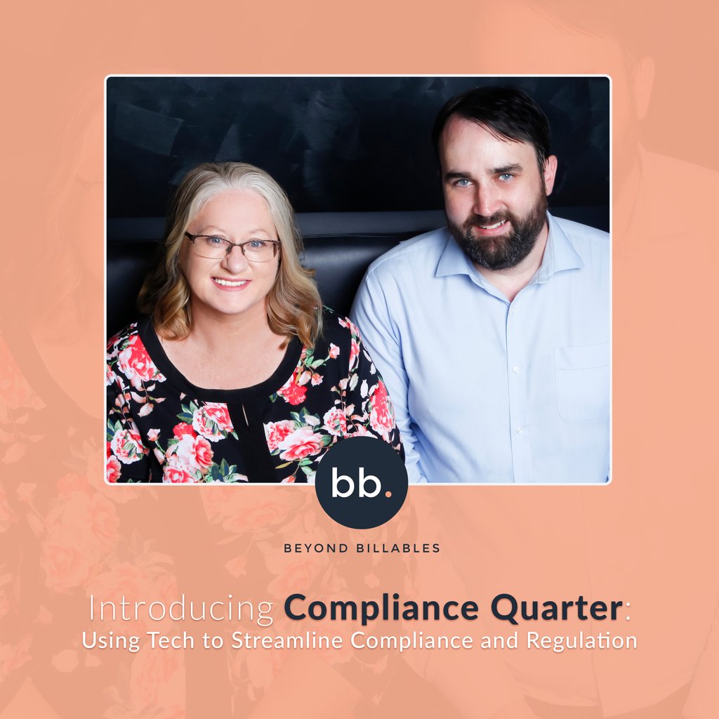 beyondb1llables's tweet photo. Anne and Connor of Compliance Quarter are this week's #podcast guests and our newest partner here at #beyondbillables 👏  A big welcome from the team.  be sure to check out everything they have to say on #legaltech - 🎧 https://t.co/F6EOc5o7gt https://t.co/SVXL1HwtbE