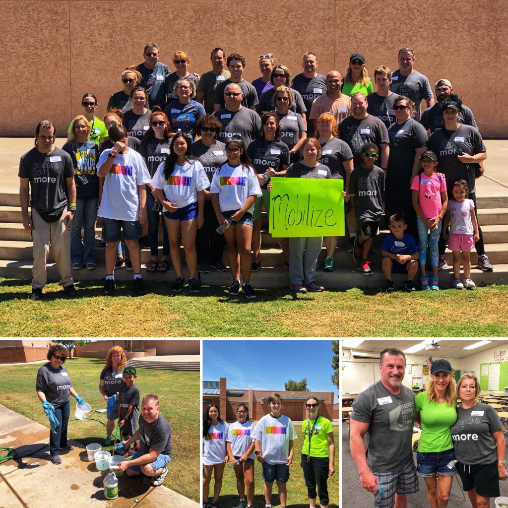 azjd's tweet image. Very grateful to all of the volunteers from Central Christian Church @GiCentralAZ who took the time to help us with a number of campus projects. They joined staff members and students to tackle some little things that make a big difference! #corevalue3 #wjhsstory #mobilizeaz