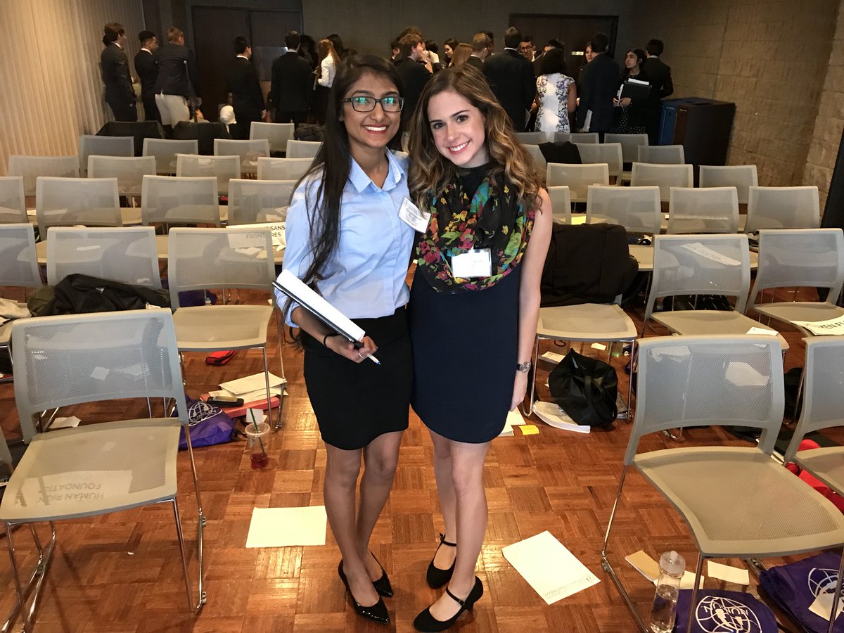 SandburgMUN's tweet photo. Riddhi Patel and Sydney Dea take home Honorable in the World Social Forum with their portrayal of Partners in Health. @SandburgHS https://t.co/JLzpObqEGi
