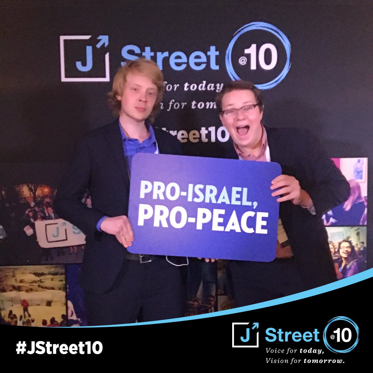 Here at #JStreet10 with <a href="/NFTYPresident/">NFTY President</a> learning more about <a href="/jstreetdotorg/">J Street</a> and connecting with students from <a href="/jstreetu/">J Street U</a>!
