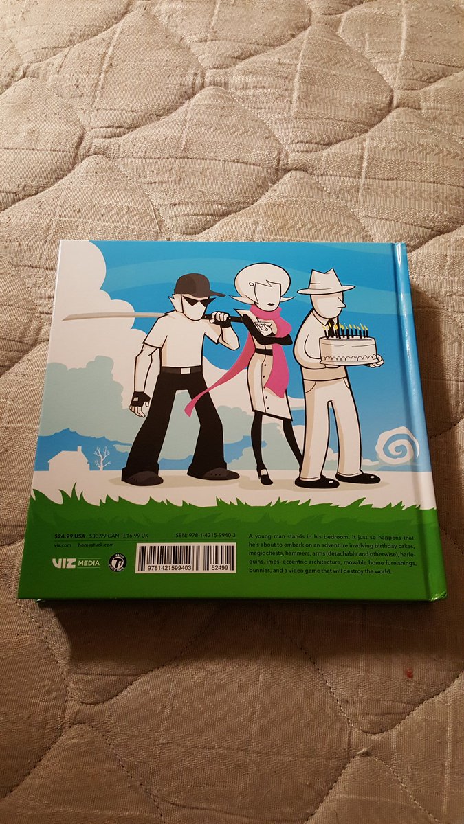 realsubtle's tweet photo. Its here! its real! its on my unlinened bed! #stuck #comic #home #web #homestuck #videogamecomic #webcomic #interactive #simplebed #basicliving #vizmedia #literatureratedtplus #bookbinding #birthday #cakes #moms #gayandlesbian #gayissues #gayinthe2000s #photography #fridayfeel https://t.co/UcRedCdNgd