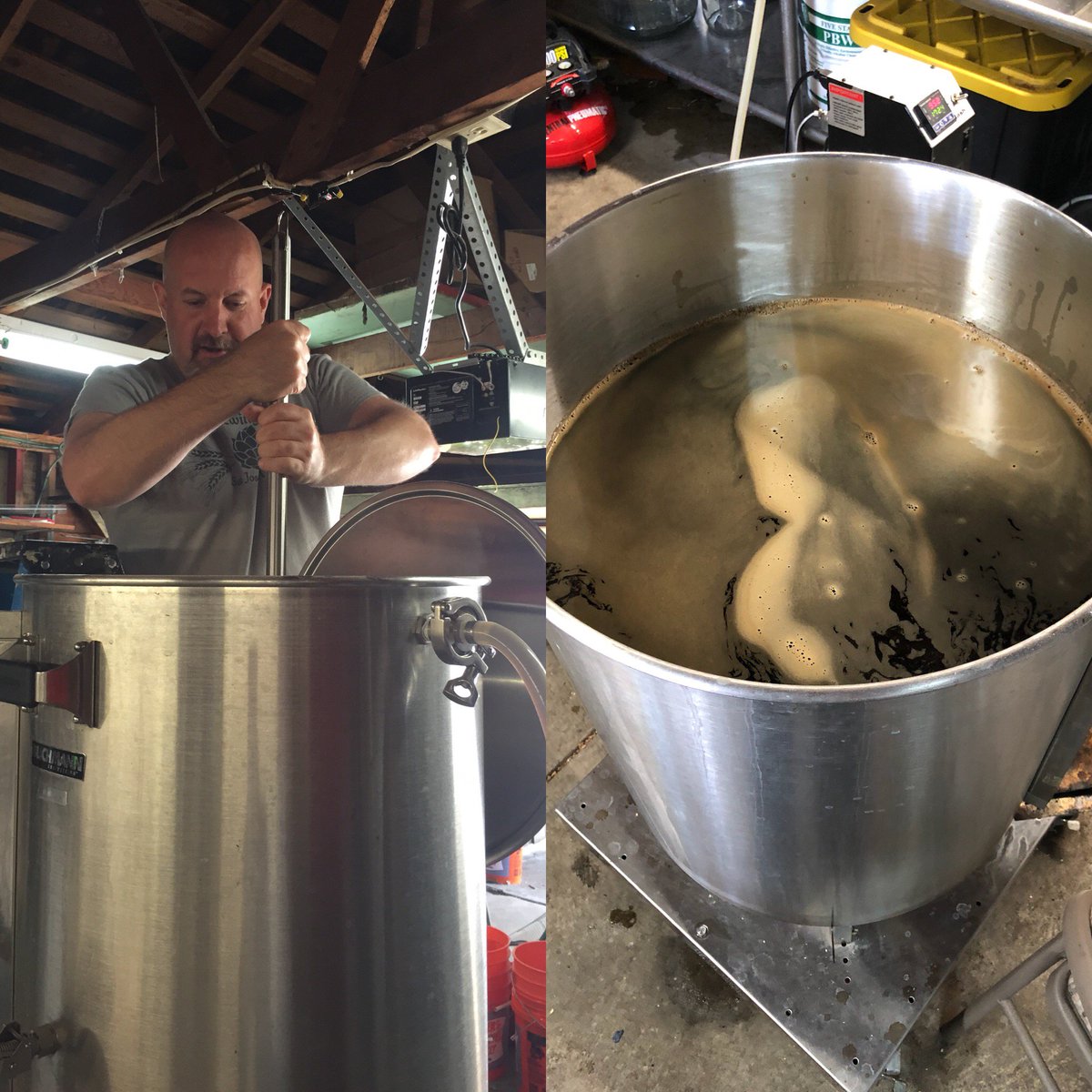 UnrealBrewing's tweet photo. Brewing Stout today! https://t.co/er3vYH2Eqg
