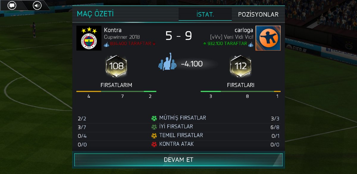 KontraGOL's tweet photo. @EAFIFAMOBILE explained vsa these centences "Clicking the Play button activates our new matchmaking system that pairs you up with someone from the same division, who also has a similar number of fans." WHAT A BIG LIE! #FIFAMobile #vsAttack #vsa @tomcaleffi @amt5791 @EAHelp https://t.co/SyzUrMlaP1