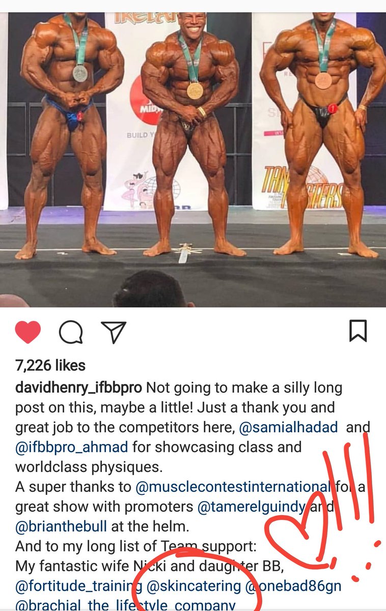 CaterToYourSkin's tweet photo. Congrats IFBB PRO David Henry on your 212 win in Ireland yesterday! And thanks for your shoutout 💪😍 you're our #1 StoryTeller® https://t.co/OVgAJYSrqc