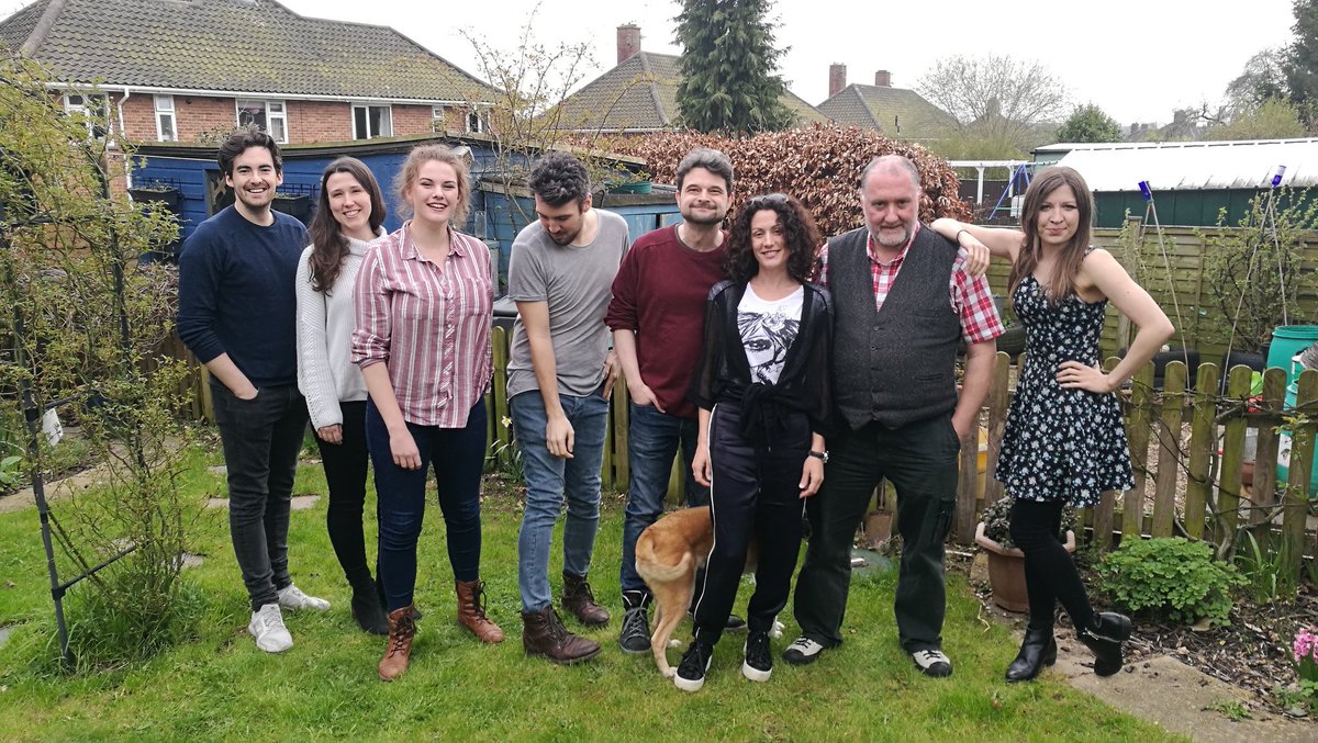 StuffofDreamsCo's tweet photo. Our gorgeous cast...and a disappearing 🐕. #amidsummernightsdream #theatre #Shakespeare #tour #dreamcast #summer2018 https://t.co/vaDlSKCKGw