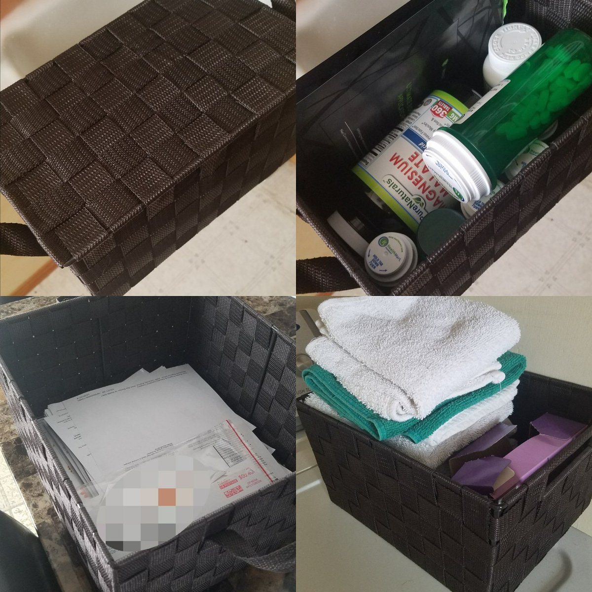 homewithbrandie's tweet photo. Did some decluttering & organizing today; love my organizational baskets! #SignatureHomeStyles #homedecor #organizeyourlife #declutter #classicbaskets #organize #declutter #nylonbaskets https://t.co/gamE66PVuw