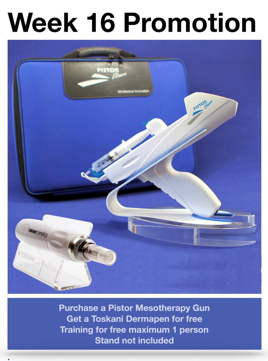 Purchase a Pistor Mesotherapy Gun and
get a Toskani Dermapen for free.
 Call us today 01306 646526 
 #Pistor #MesotherapyGun #mesotherapy #free #dermapen #vidaaesthetics