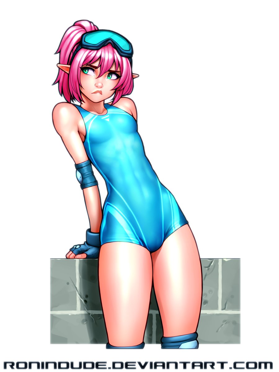 Another sketch I did of the Skater Girl, that I got around to coloring the ...