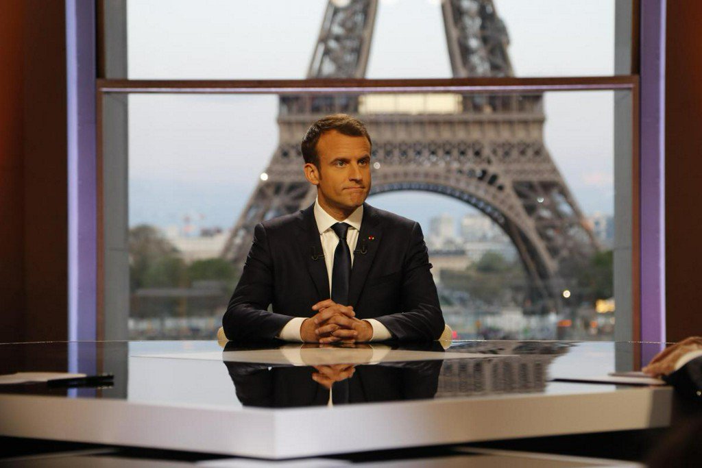 Reuters's tweet photo. France's Macron says he persuaded Trump to keep troops in Syria https://t.co/B3cApIch8s https://t.co/Y6SS3Kqp2y