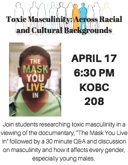 ElonIndia's tweet photo. It's time to launch these #CCiFeminism research/activism projects -- join @PSalazarRangel @nicolecatromeo @Paloma_Elon and @JordanLauher for #TheMaskYouLiveIn on April 17. @elonuniversity friends, please RT! @jeffpcarpenter @evangatti @KRingelberg @ElonBelk @elonwgssprogram https://t.co/ZBT1K1zlx5