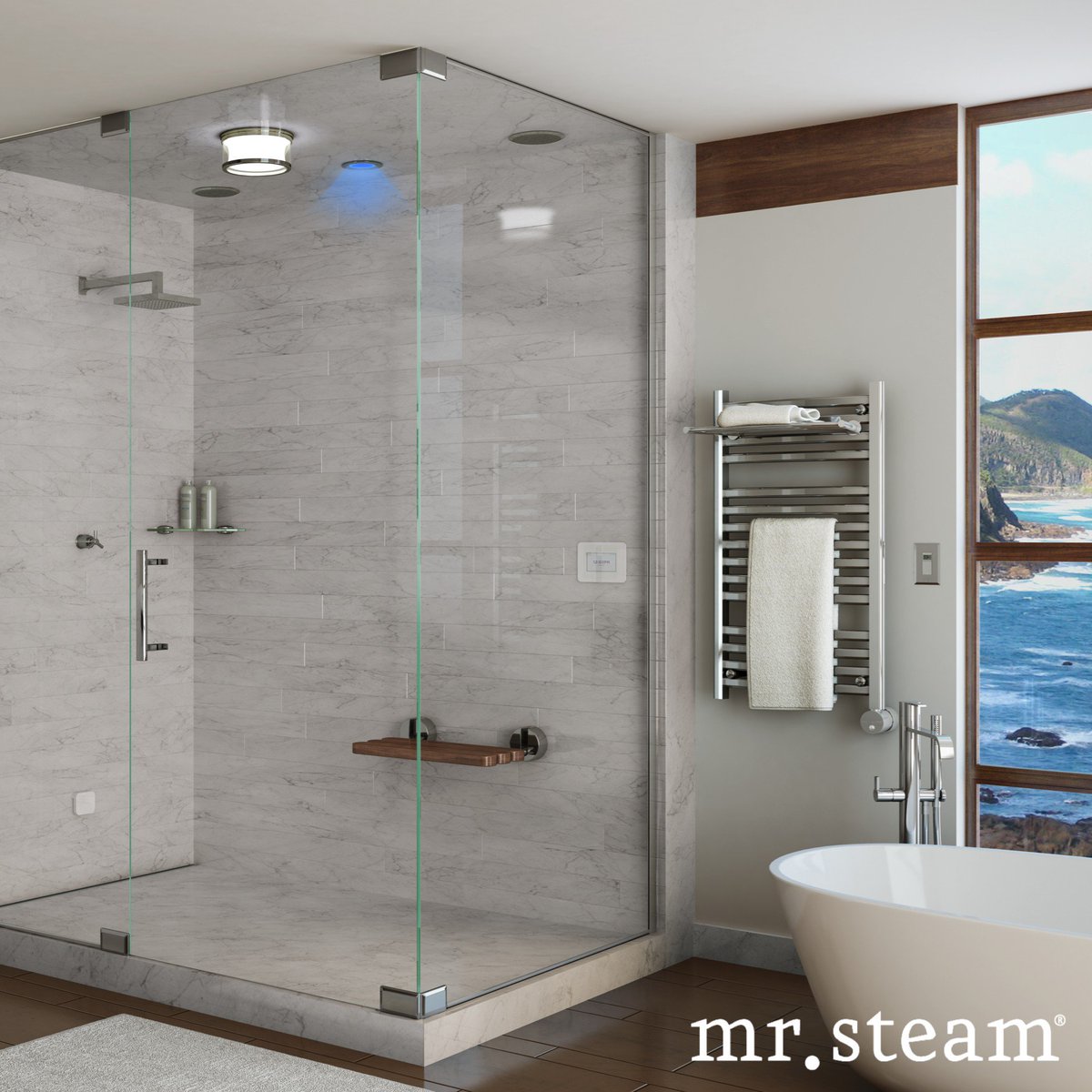 Modenus's tweet photo. The simple elegance of the Broadway Collection towel warmers from @steamtherapy compliments any bathroom. See more on Modenus: https://t.co/VwI0sw06SA #SteamOnModenus https://t.co/hsyNC5kdWK