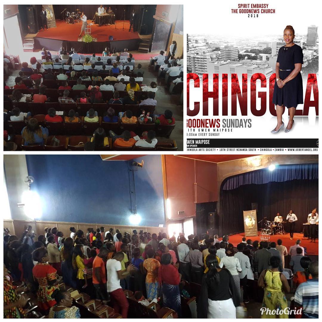 UebertAngel's tweet photo. SPIRIT EMBASSY CHINGOLA Zambia with @gwen_angel__mwansa was on fire today!!!
#GoodNews https://t.co/kEewMGkgYG