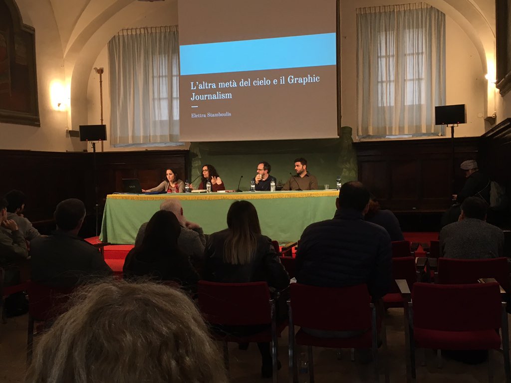 Ivanbianchi_'s tweet photo. #graphicjournalism al #IJF2018 #ijf18 #festivaldelgiornalismo @luca_perrino @ElettraStamboul @channeldraw https://t.co/zx0ZGuibNv