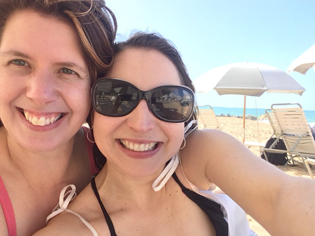SAJansky's tweet photo. We went from 42 degrees in CLE to 82 degrees in San Juan. Life is good, isn’t it @HappyHourGal? https://t.co/Wky5bt6WEt