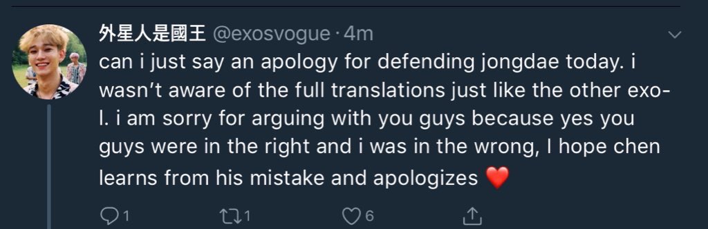 fuckdaracist's tweet photo. Hell has frozen over. Eggs are actually apologizing and educating their faves... https://t.co/jKJGYJCVgR