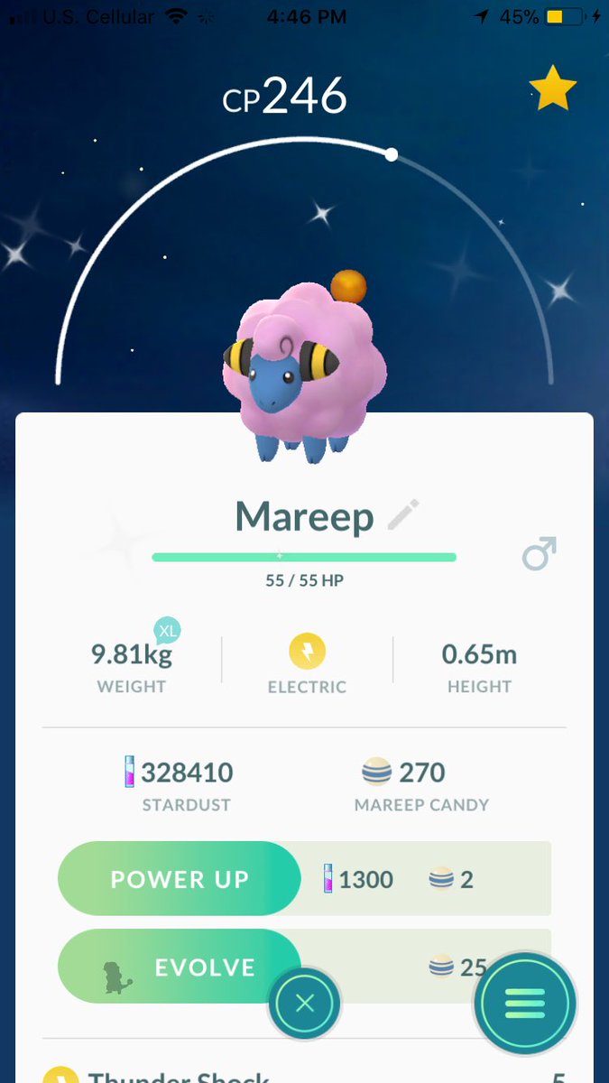 AverageLowLife's tweet photo. 3 shiny mareep on community day...can’t ask for much more https://t.co/dKgLmFRoED