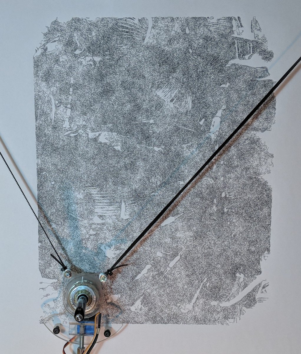 ShornVeh's tweet photo. Pratt & Whitney R-2800-39 #drawing by JunkBOt.
3-layer #artwork piece that took ~12hrs per layer. Final stacked render with 2nd and 1st layers to show build up.
Source: https://t.co/5ULNrqtuPQ @NEAMuseum
#mechanical #art #drawkings for #aviationlovers and #plottertwitter https://t.co/xoi88ES4ei